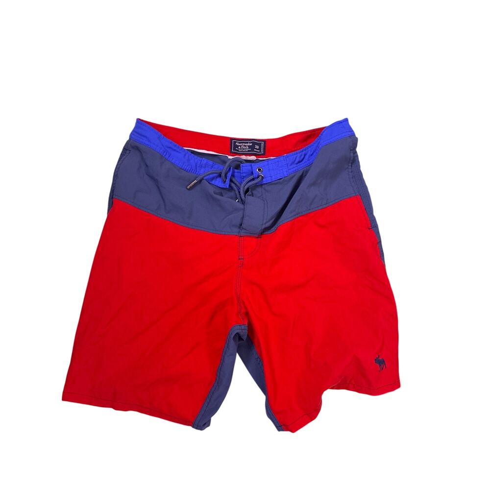 Abercrombie & Fitch Color Block Swim Trunks Men's Size 33W Board Shorts